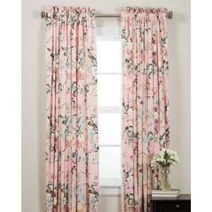   Pink Rod Pocket Curtain Panel 72 wide x 96 Long