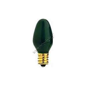  7C7/G 7W 120V CANDELABRA E12 GREEN Bulbrite Damar Light Bulb / Lamp 