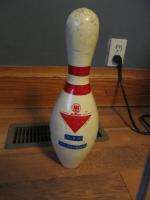 Vintage Bowling Pin ABC AMF Amflite Red Double Collar  