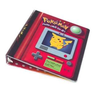  Pokemon Trading Card 3 ring Binder Pikachu Toys & Games