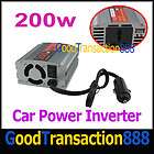 200W DC12V AC 220V Power Car Inverter Converter Adapter wih USB Cable