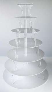 MULTI 7 TIER WHITE TOWER CUP CAKE & PARTY CUPCAKE STAND  