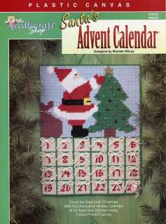 Santas Advent Calendar Christmas TNS Plastic Canvas Pattern Leaflet 