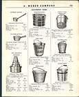 1920 ad Galvanized Ware Round Bottom Fire Bucket Pail