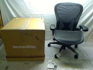 Aeron Chair by Herman Miller   Highly Adjustable Graphite Frame $1,129 