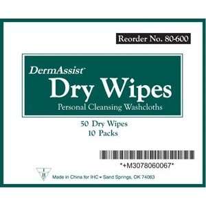  INNOVATIVE DERMASSIST WIPES Premium Spunlace Dry Wipes, 13 