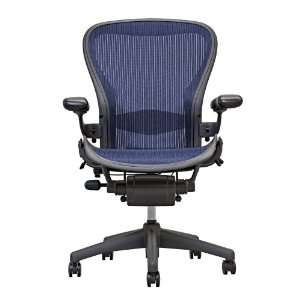  Aeron Chair by Herman Miller   Loaded Lumbar   Sapphire 