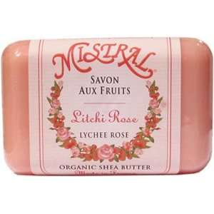  Mistral Lychee Rose Organic Shea Butter Soap Beauty