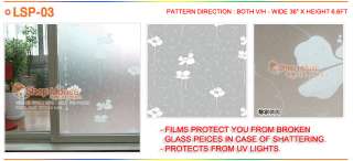 LSP 3 DAISY FROSTED PRIVACY WINDOW FILM   36 X 6.6FT  
