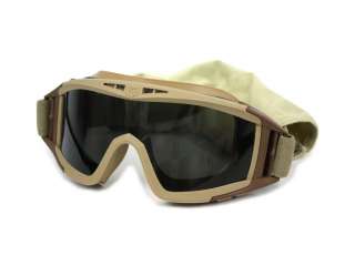 Airsoft X500 Tactical Goggle Glasses GX2000 Tan / Clear  