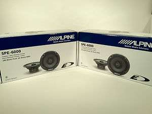 2X ALPINE SPE 6000 6 1/2 TYPE E COAXIAL 2 WAY CAR SPEAKERS SYSTEM (2 