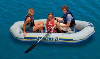 INTEX Seahawk II Inflatable Boat/Raft Set with Oars & Pump  