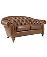 Lauren Ralph Lauren Leather Loveseat, Lyndon 69W x 37D x 34.5H