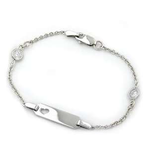  ID BRACELET, ANCHOR CHAIN, SILVER 925 15CM, NEW DE NO 