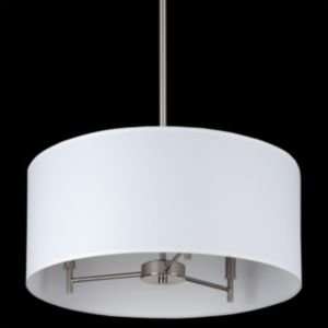   Arm Drum Chandelier by Lights Up  R237010 Shade Natural Linen
