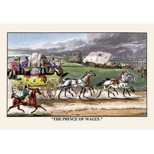 Vintage Art Prince of Wales Rides on a Horse Drawn Carriage   06416 1