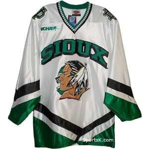  North Dakota Fighting Sioux Home Jersey (White Dazzle 