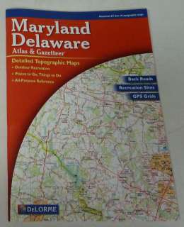 Maryland Delaware Atlas & Gazetteer (2004, Paperback)  