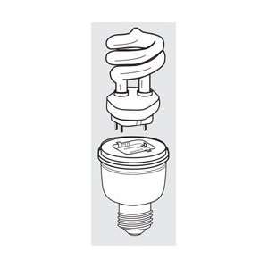   15W Two Piece Dimmer Compact Fluorescent Light Bulb