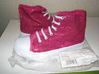 AVON   Kids Sequin High Top Sneakers   Pink   NIP  