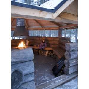 Child Keeping Warm, Pyha Luosto Ski Resort, Finnish Lapland, Finland 