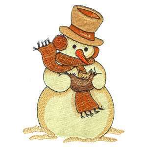 Brother/Babylock Embroidery Machine Card JUMBO SNOWMEN  