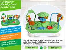  Fisher Price Rainforest Healthy Care Booster Seat Baby