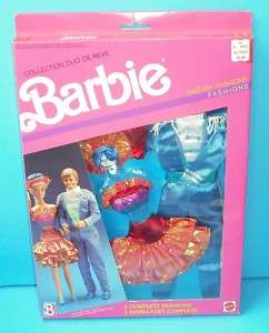 1989 Barbie & Ken   Fantasy Fashions #8242 2   NRFB  