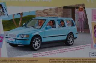 BARBIE NEW Happy Family Volvo Van SUV V70 Blue Vehicle Playset RARE 