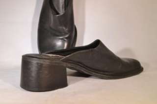 Womens Basic Black Classic Pumps Heels Mules Hillard & Hanson Size 9.5 