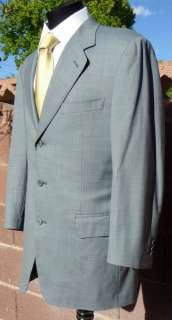 Mint Canali 38R Classic Gray Italian Wool 3 Button Suit  