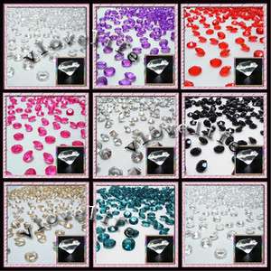 500PCS 4ct 10mm Diamond Table Confetti Decoration Wedding Party 