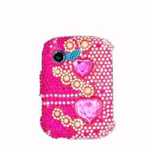 For LG REMARQ MN240/LN240 FULL DIAMOND Pearl Crystal Pink Case Phone 