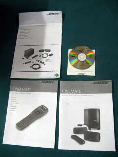 Bose Cinemate System Complete and in Box  Manuals, Remote, Original 