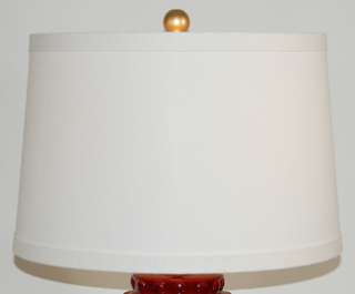 28 High Bradburn Menagerie Transitional Red Porcelain Table Lamp 