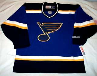 ST. LOUIS BLUES size Large CCM 550 Series Hockey Jersey   blue   bnwt 