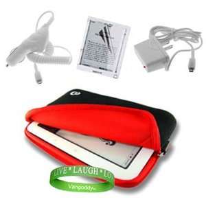 Barnes and Noble Nook Accessories Kit Jet Black with Ruby 