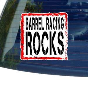 Barrel Racing Rocks   Window Bumper Laptop Sticker
