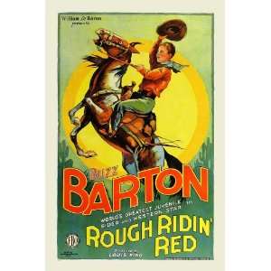 Rough Ridin Red Poster Movie 27x40 Buzz Barton Frank Rice 