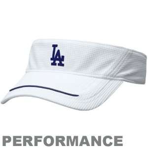  Nike L.A. Dodgers White NikeFIT Performance Visor Sports 