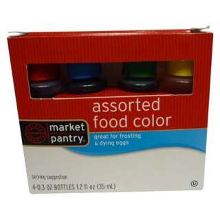 Market Pantry® Assorted Food Color, 4   0.3 oz. Bottles.Opens in a 