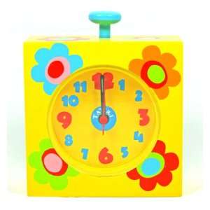  Tatiri Square Yellow Flower Alarm Clock