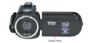 Vivitar DVR 910 BUNDLE 720p HD Digital Camcorder Black 4x Zoom 8.1 MP 