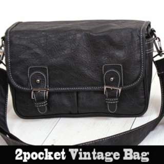 Vintage 2 Pocket Bag For DSLR & SLR Camera Black NEW  