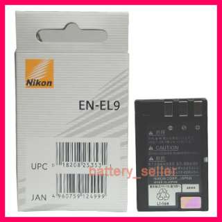 OEM EN EL9 Battery For Nikon Camera DSLR D40 D60 D40x  