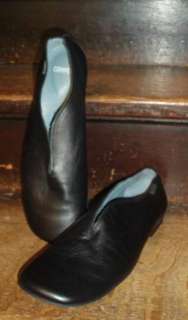 BLACK Smooth Leather CAMPER FLAT SLIP ON LOAFERs 11 42 low heel 
