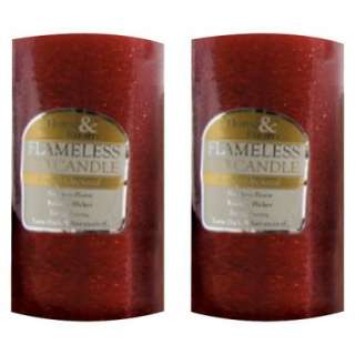 Glitter Candle   Red (2pc).Opens in a new window