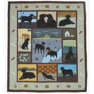    Exclusive By Patch Quilts Quilt King Black Lab