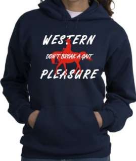    Western Pleasure Dont Break a Gait Navy Horse Hoodie Clothing