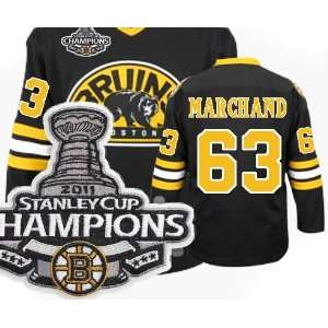2011 NHL Boston Bruins Stanley CUP Champions Patch #63 Brad Marchand 
